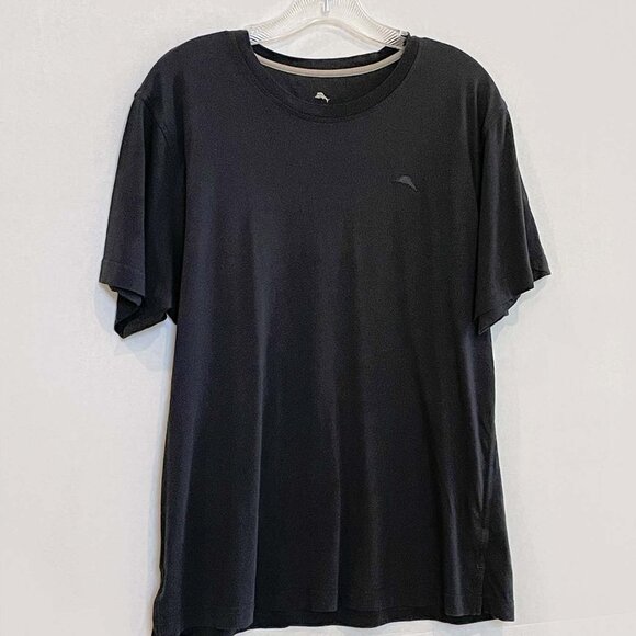 Tommy Bahama Black Crew Neck Cotton/Modal Size M - Picture 6 of 6